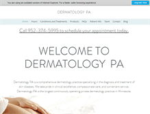 Tablet Screenshot of dermatologypa.org